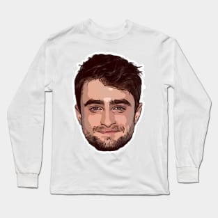 Daniel Radcliffe Vector Art Long Sleeve T-Shirt